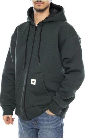 CAT Blueprint Hoodie - Heren - Vesten met rits - Groen - L - Hoodies & sweatvesten
