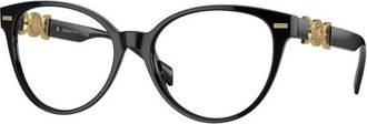 Versace Cat-Eye Optisch Montuur - Dames - Brillen - Zwart - 53 MM - Accessoires