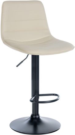 Clp Taburete De Bar Lex En Piel Sint&eacute;tica Crema Negro