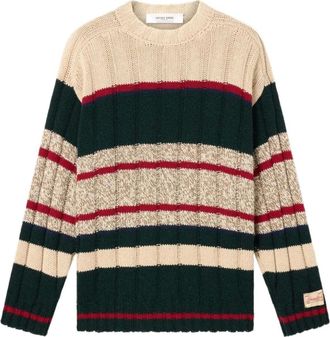 Golden Goose Jersey de cuello redondo a rayas - Knitwear - Hombre - Multicolor - S