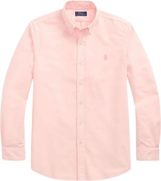 Polo Ralph Lauren Oxford Overhemd - Heren - Casual Overhemden - Roze - 2XL - Katoen - Overhemden