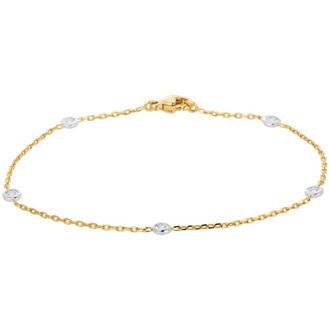 Edenly Diamantarmband Sternbild in Wei&szlig;-und Gelbgold