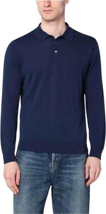 Drumohr Heren, Tops, Blauw, Maat: 2XL Katoen