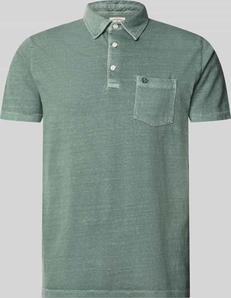 Superdry Slim Fit Poloshirt mit Brusttasche in Oliv, Gr&ouml;&szlig;e XXXL