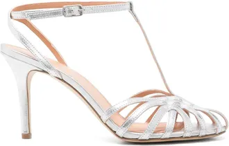 The Seller Leren sandalen - Zilver