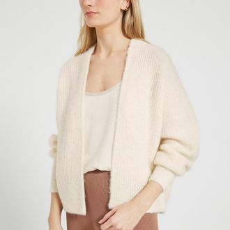 American Vintage Open vest met sjaalkraag EAST