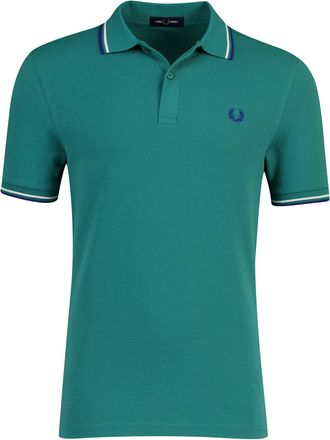 Fred Perry Groen poloshirt Fred Perry normale fit 2-knoops katoen pique
