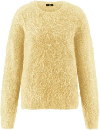 Riani Fuzzy Knit Pullover - Dames - Ronde hals truien - Geel - M - Truien & Vesten
