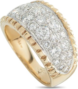 Luxury Bazaar 14K Yellow Gold 1.50ct Diamond Ring MF20-050526