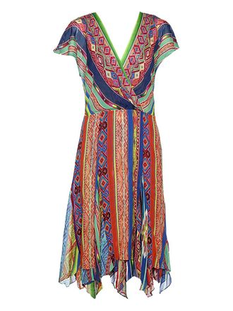 Polo Ralph Lauren printed midi dress - Blue
