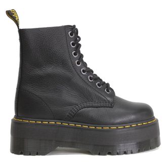 Dr. Martens 1460 Pascal Max Pisa Leather Womens Lace Up Boots - Black - Size:UK 6.5