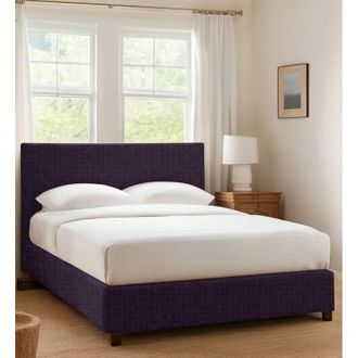 Talamo Italia Cama Individual Dagenham, Desenfundable, Hecho En Italia, Violeta
