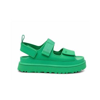UGG Flat Sandals, female, Green, Size: 10 US W Goldenglow