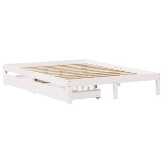 Berkfield Home Restful Bed Frame with Drawers without Mattress White 160x200 cm