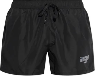 Moschino Badmode, Heren, Zwart, XS, Polyester, Zwemshorts