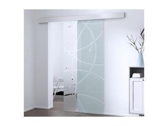 Vente-Unique Porta scorrevole esterno muro H205 x L93 cm in Vetro temperato - HEIDI