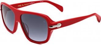 Rag & Bone Womens RNB6005 S 57 C9A Sunglasses - Red - One Size