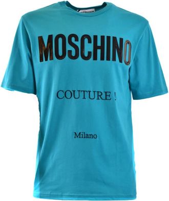 Moschino Upgrade je casual garderobe met stijlvolle T-shirts - Heren - T-shirts - Blauw - L - Tops
