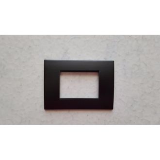 Trade Shop Trade Shop - Placca Placche Placchete Compatibili Living Light In Abs 3 4 7 Posti Colorate - Black Opaque
