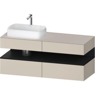 Duravit Duravit - Qatego Consola Mueble Bajo Lavabo, 2 Cajones, 2 Cajones