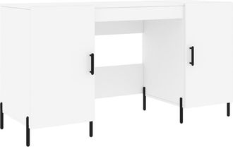 vidaXL Escritorio Madera De Ingenier&iacute;a Blanco 140x50x75 Cm Vidaxl
