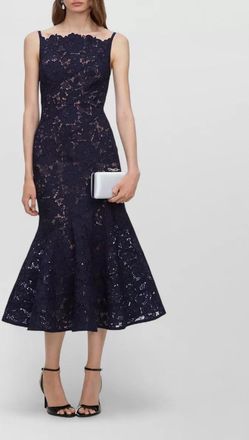 Self Portrait spiral lace midi dress