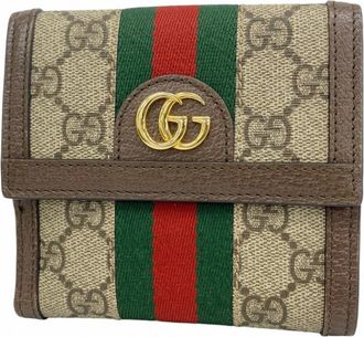 Gucci Brown Pvc Wallet (Bi-Fold) (Pre-Owned)