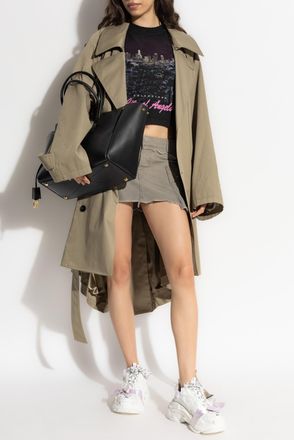 Balenciaga Skirt With A Vintage Effect, Womens, Grey