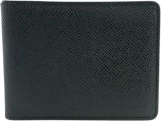 Louis Vuitton Pre-owned Vintage Bi-fold Portemonnee - Heren - Vintage Accessoires - Zwart - ONE Size - Leer - Vintage