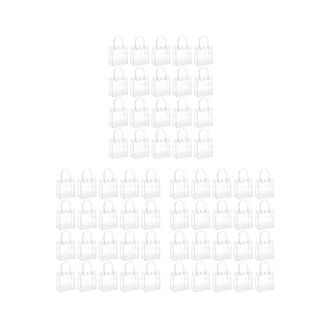 OEM 60 Bolsas De Regalo Transparentes Con Asa, Ideales Para Envolver Dulces En Bodas, Bolsas Reutilizables O Para Regalar En Fiestas Navide&ntilde;as. Medidas: 1