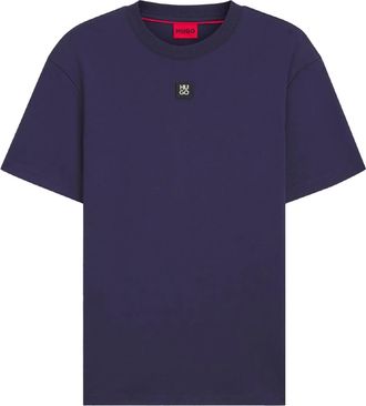 HUGO BOSS Hugo Heren Dalile Stacked T-shirt (Marine)