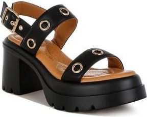 London Rag Urla Platform Sandal in Black at Nordstrom Rack, Size 6.5