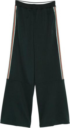 Gucci Wide Trousers, female, Green, Size: M Gucci Trousers