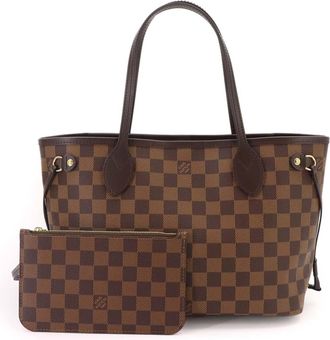 Louis Vuitton Brown Damier Canvas Ebene Damier Canvas Handbag Tote Bag (Pre-Owned)