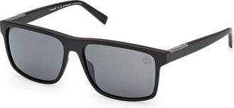 Timberland TB00006 Polarized 05D Mens Sunglasses Black Size 58