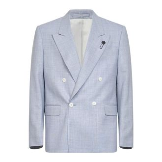Lardini Blazers, male, Blue, Size: 2XL Double-breasted Blazer