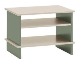 Teulat Design Beistell- oder Nachttisch Inari 54 x 40 cm - Sand/Green