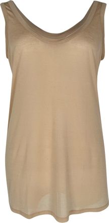 The Row Sleeveless Top in Beige Polyester