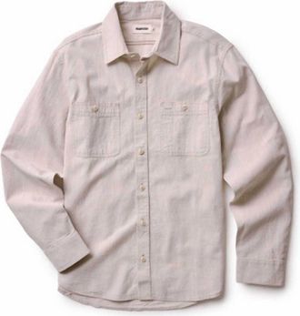 Taylor Stitch Mens Foundry Shirt In Natural Chambray