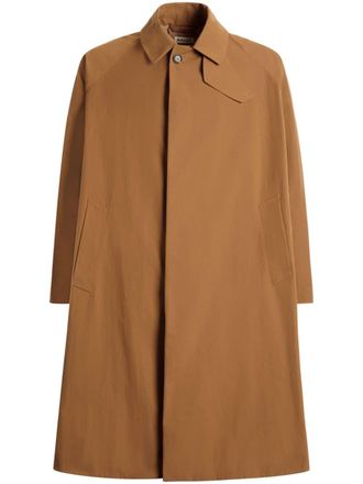 Bally Trenchcoat met hoge hals - Bruin