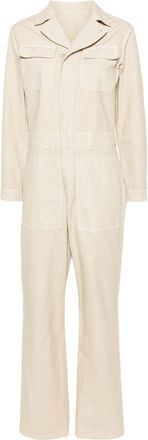 Fortela Vania cotton jumpsuit - women - Cotton - 44 - Neutrals