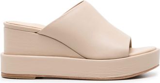 Paloma Barceló Marit 85mm leather sandals - women - Leather - 38 - Neutrals