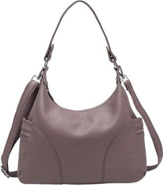 Generic Compatible For Women Shoulder Bags Elegant Lady Tote Handbag Black Grey Crossbody(Purple Pink)