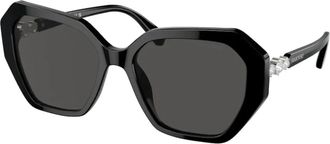 Swarovski Elegante Zonnebril Sk 6017 - Dames - Zonnebrillen - Zwart - 56 MM - Accessoires