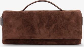 Brunello Cucinelli Borsa a mano Essence in suede - BRUNELLO CUCINELLI - gender_Woman