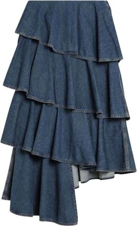 Alaia Gonna Svasata - Dames - Spijkerrokken - Blauw - S - Denim - Rokken