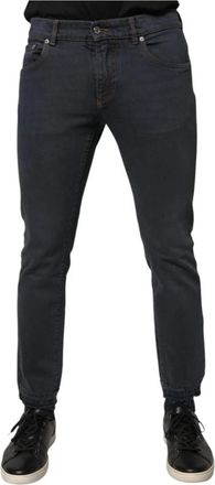 Dolce & Gabbana Donkergrijze Skinny Denim Jeans - Heren - Slim Fit Jeans - Grijs - M - Denim - Jeans