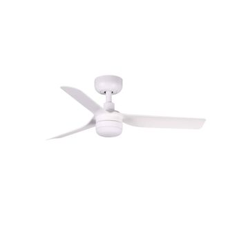 Netlighting Mini Punt 90cm LED Ceiling Fan Matt White CCT