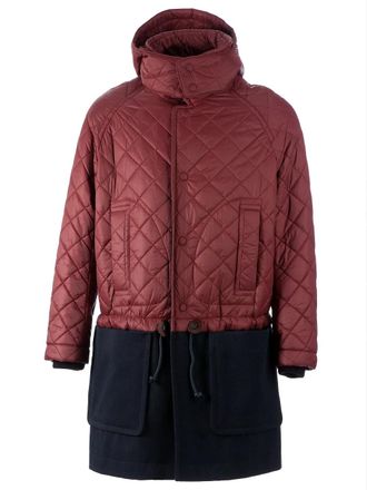 Carven quilted coat - Red