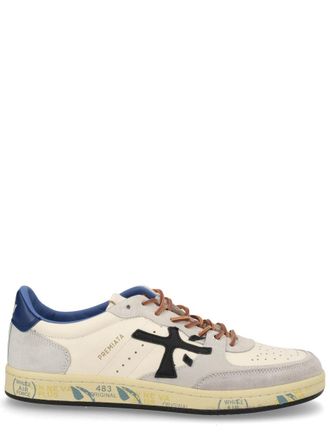 Premiata Beige Bsktclay Perforated Panel Sneakers